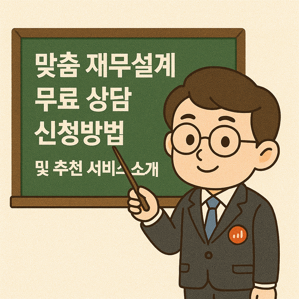 맞춤 재무설계 무료 상담 신청방법 및 추천 서비스 소개