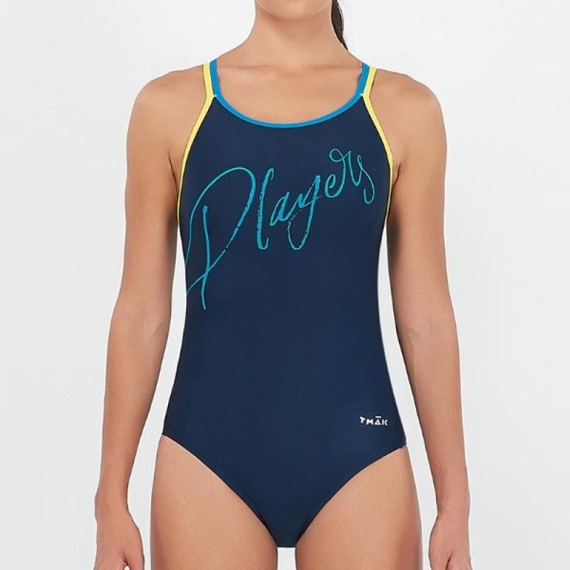티막 플레이어스 원피스 여성 실내수영복 QXP0158-NV LE1212509416