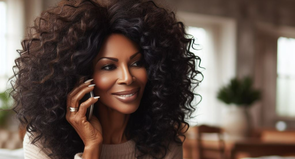 통화중인 아내 사진 예시