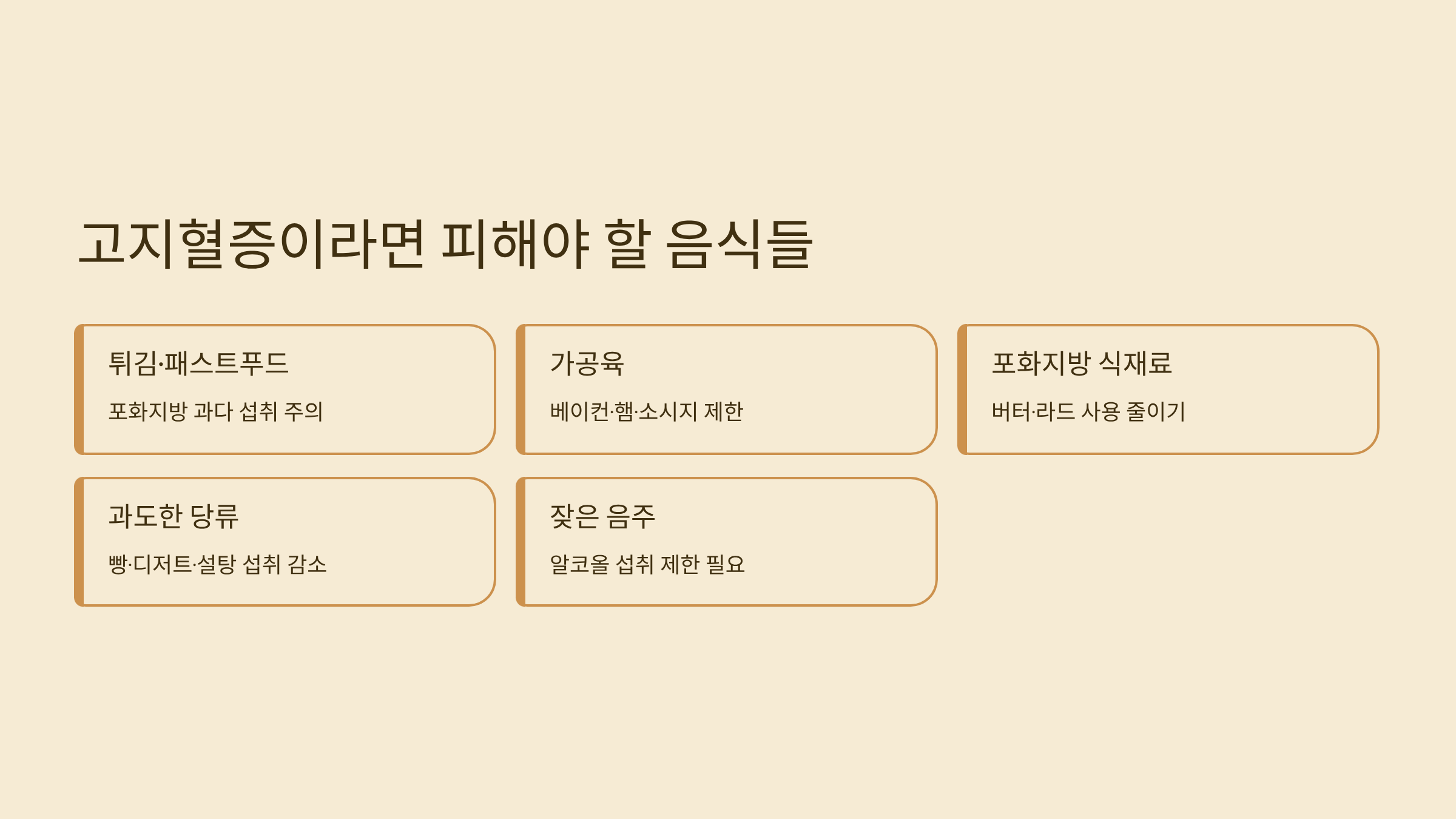 고지혈증에 안좋은 음식