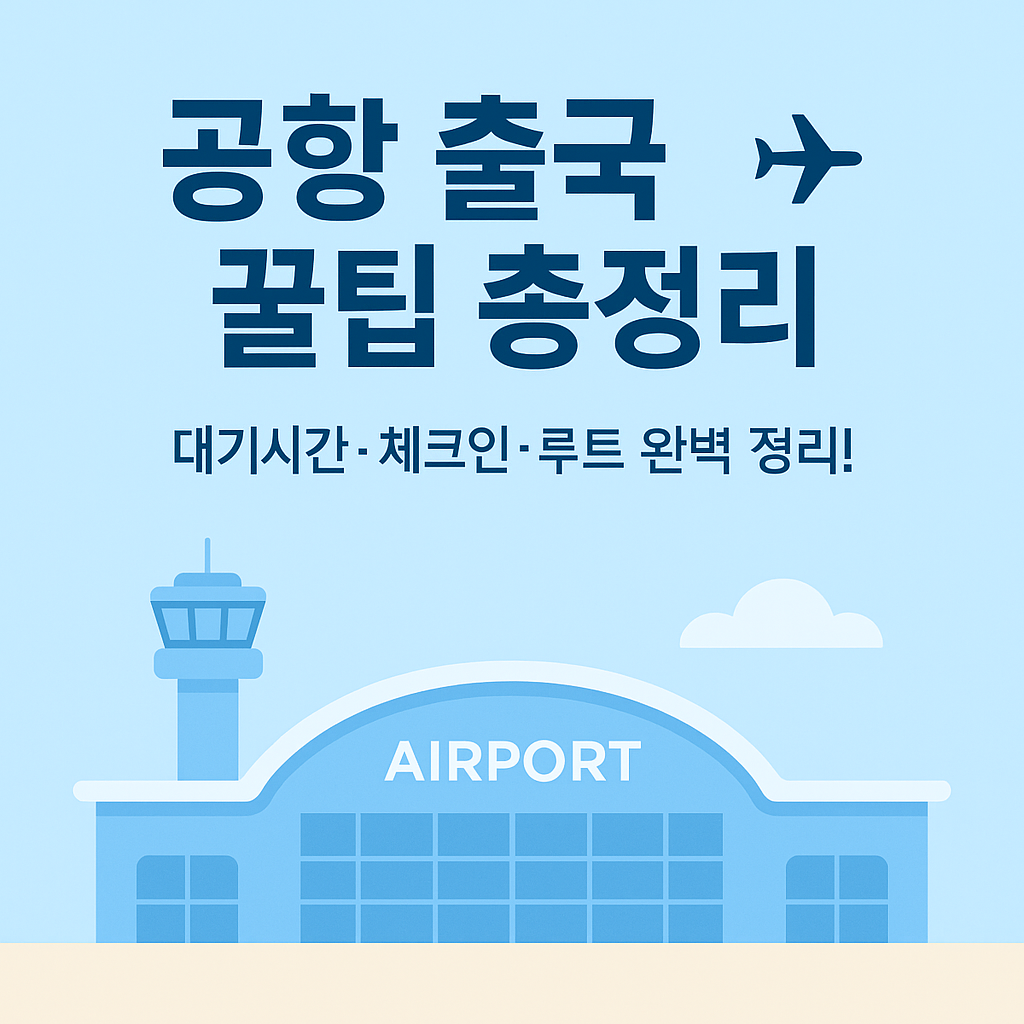 공항 출국 꿀팁 총정리