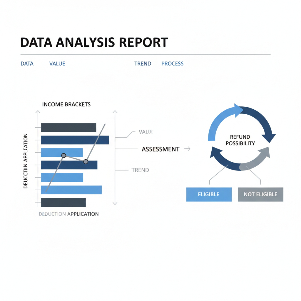 소득 구간별 공제 적용 현황 및 환급 가능성 판정