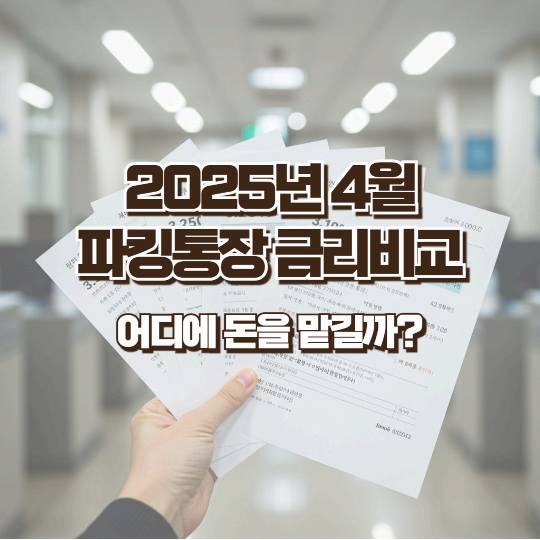 2025년 4월 파킹통장 금리비교 - 최대 7%까지 주는 은행도!
