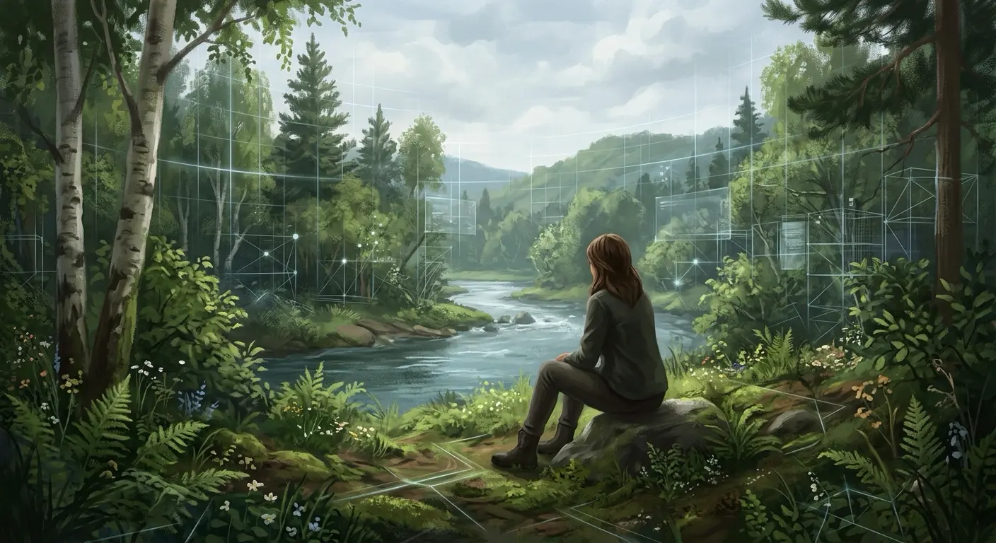 A person unaware of being inside a simulated environment