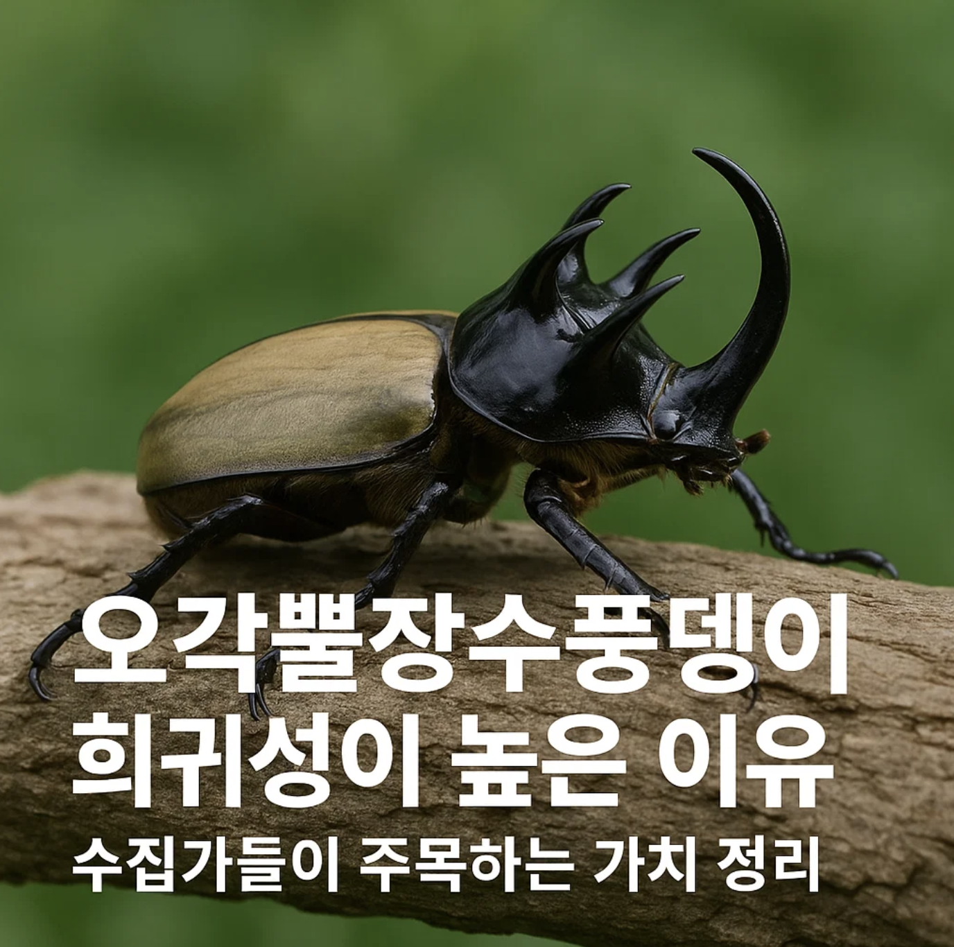 오각뿔장수풍뎅이 희귀성이 높은 이유, 수집가들이 주목하는 가치 정리