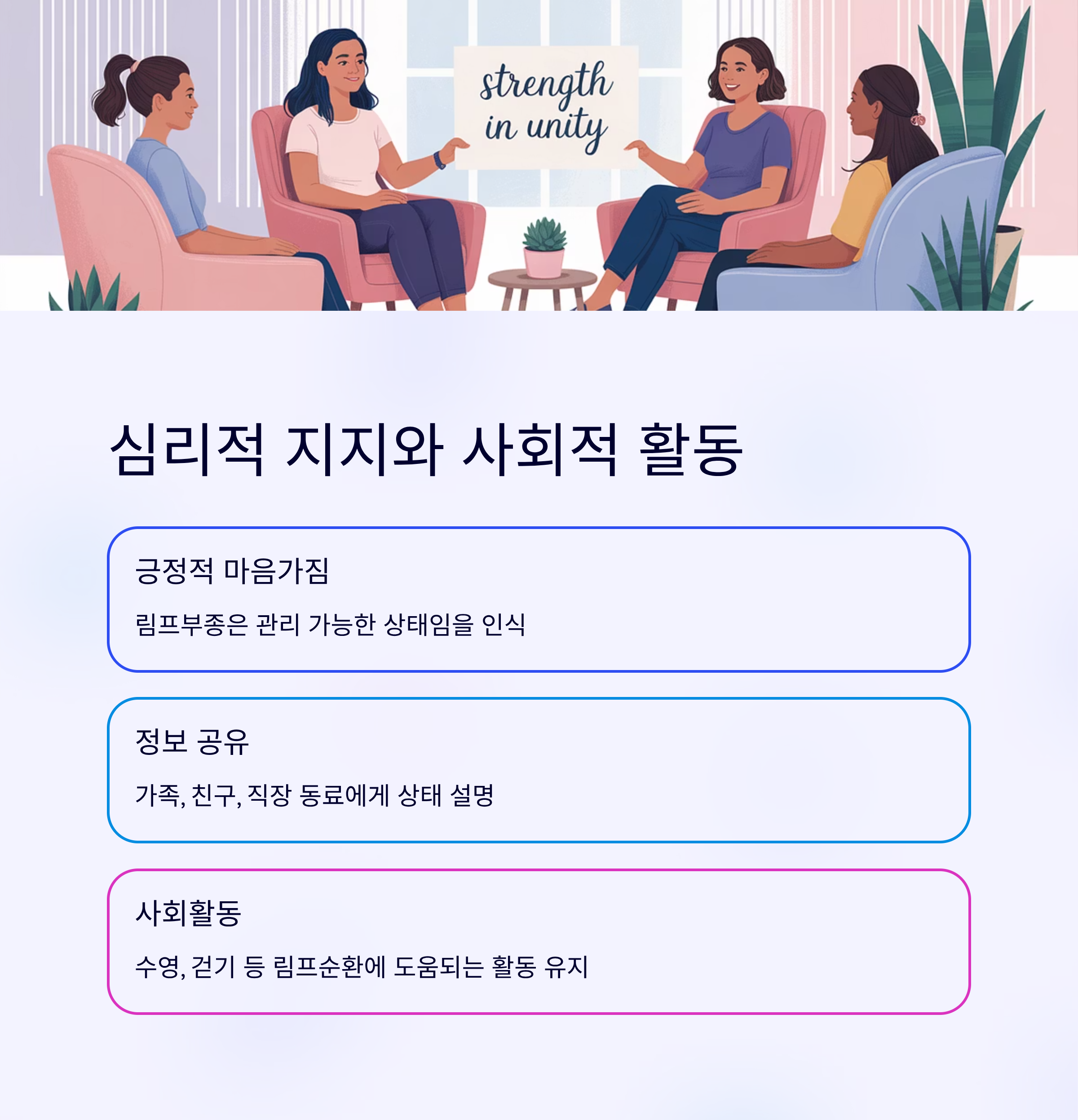 유방암 수술 후 사회적 활동