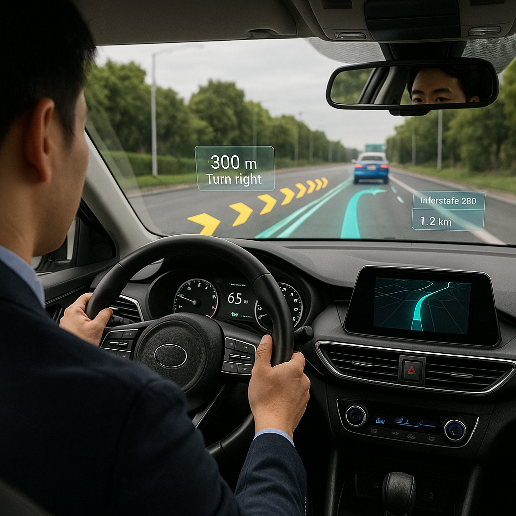 차량 내 증강현실 기술의 적용 사례