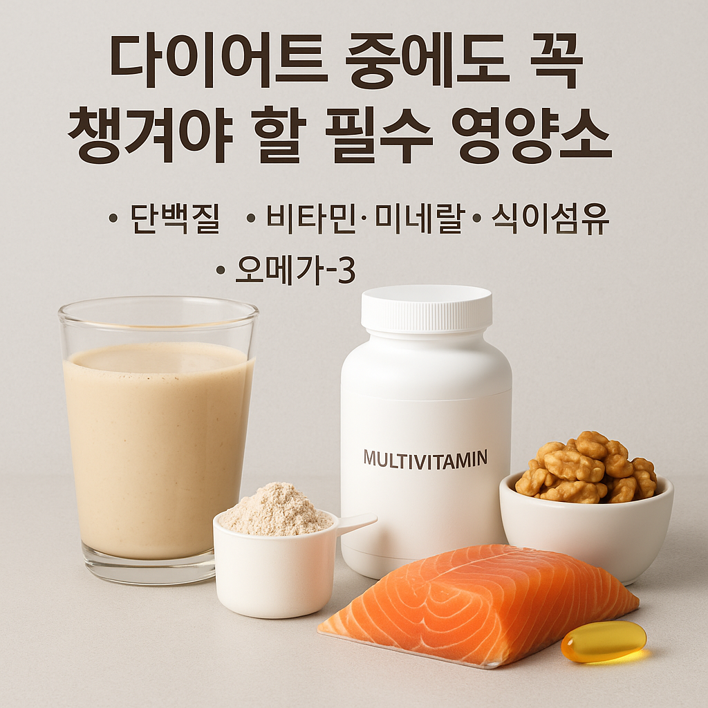 다이어트 중 섭취해야할 영양소