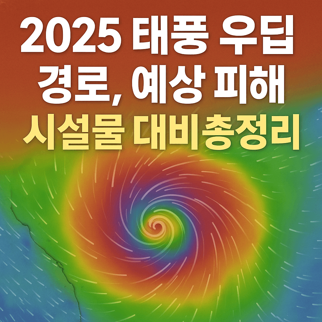2025 태풍 우딥 경로, 예상 피해, 시설물 대비 총정리