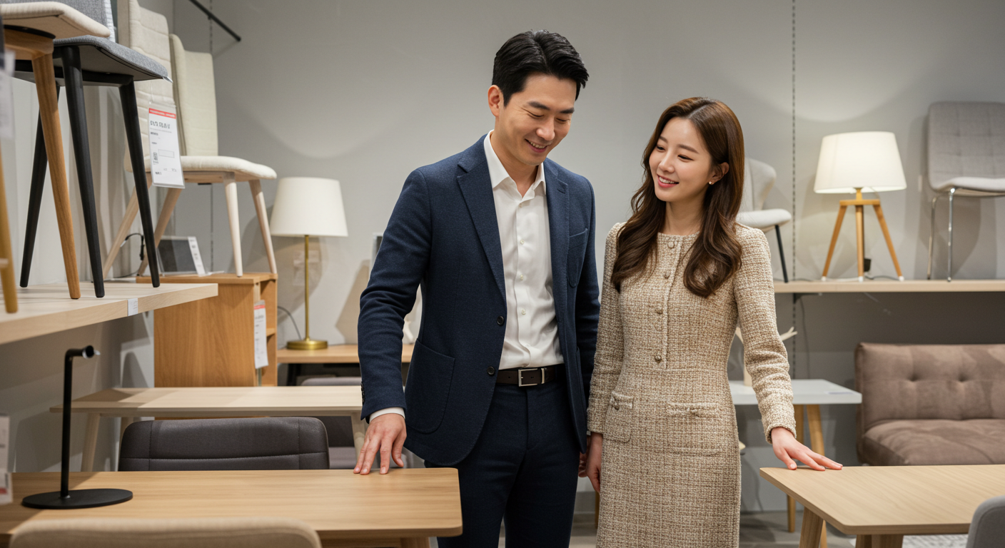 이케아 책상 스탠드