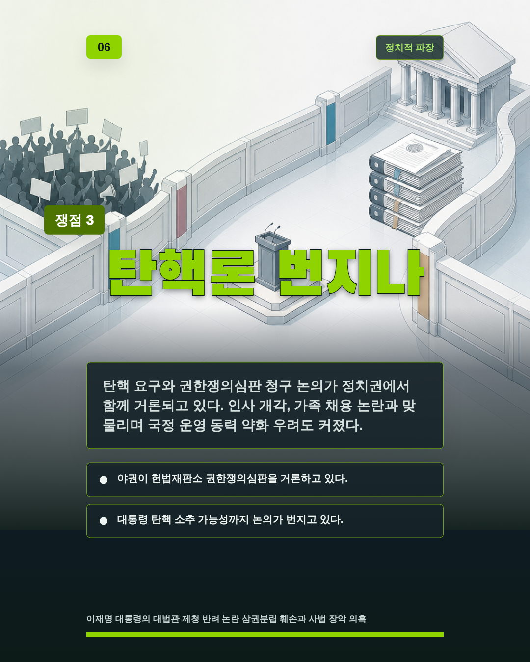 탄핵론 번지나