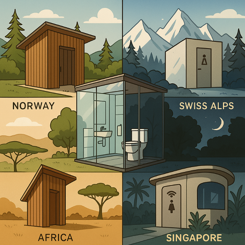 화장실 건축의 예술: 기능성과 미학 사이의 균형