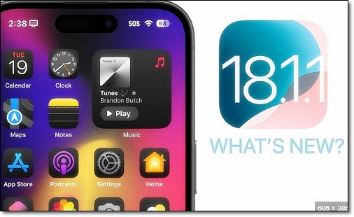 iOS 18.1.1 업데이트