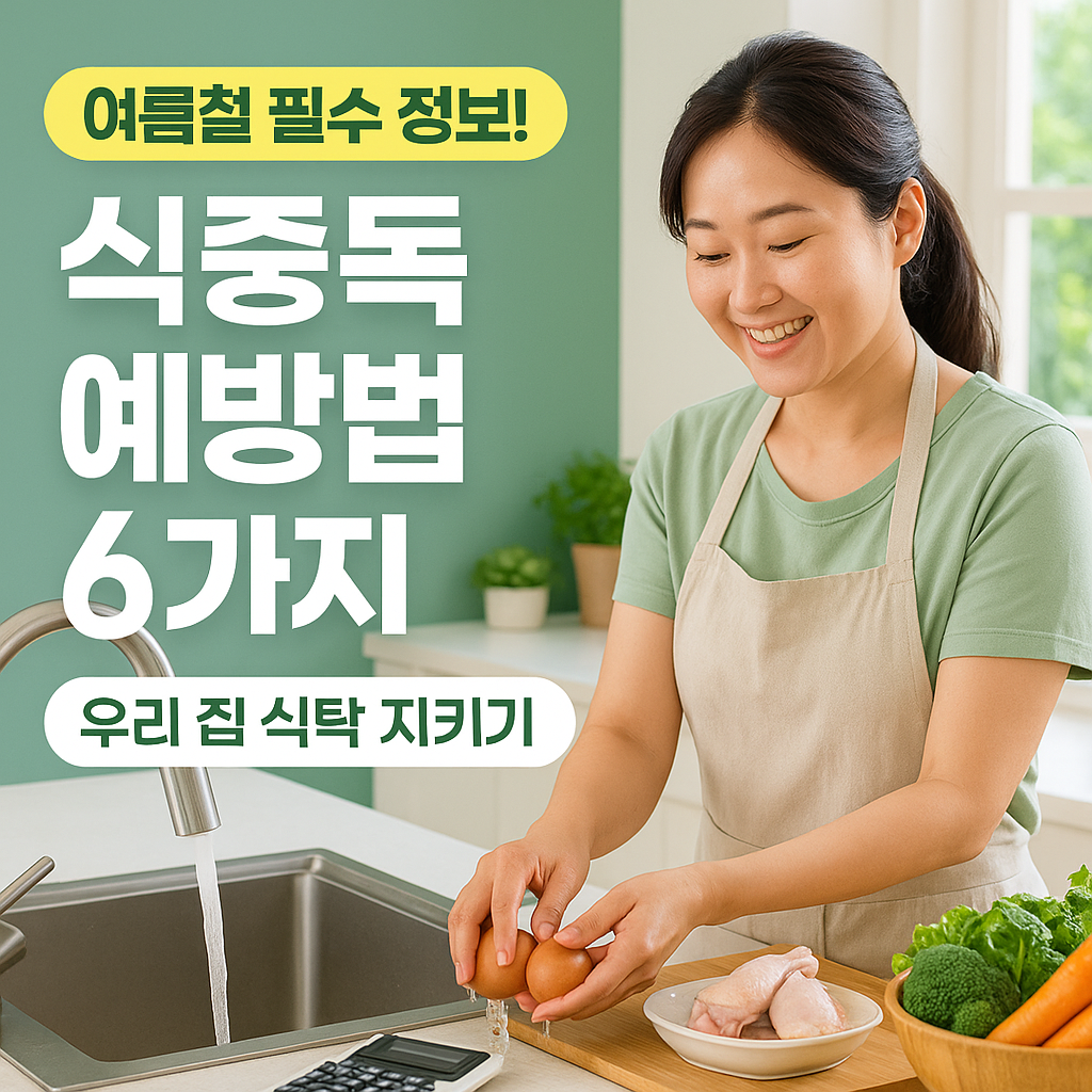 여름철 식중독 예방법 6가지 완전정복