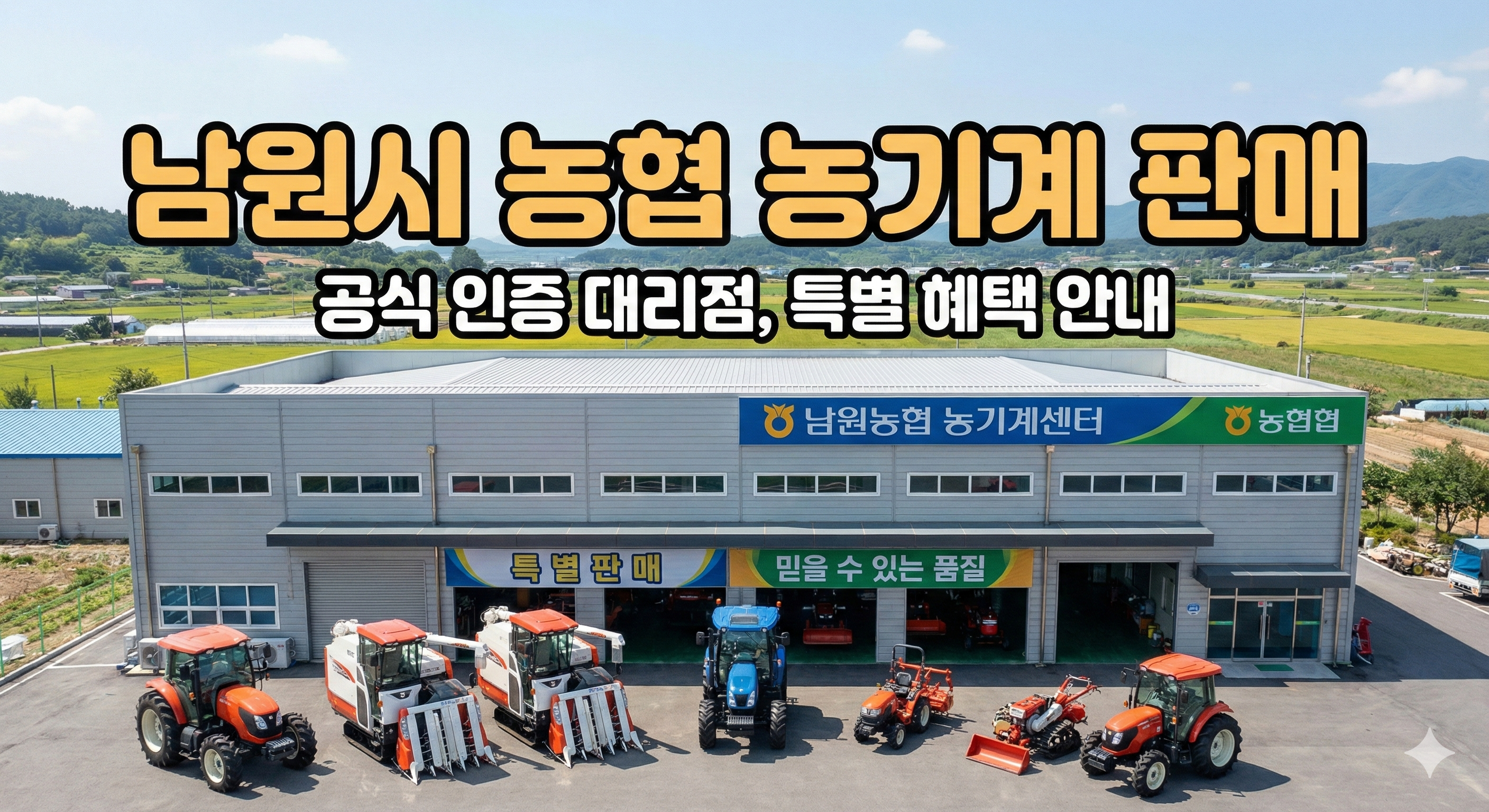 남원시 농협 농기계 판매 정보: 믿을 수 있는 구매처와 혜택 완벽 정리