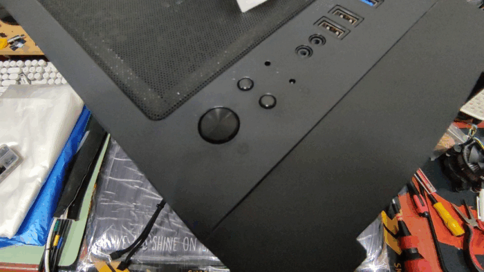 컴퓨터 전원 버튼 수리 후