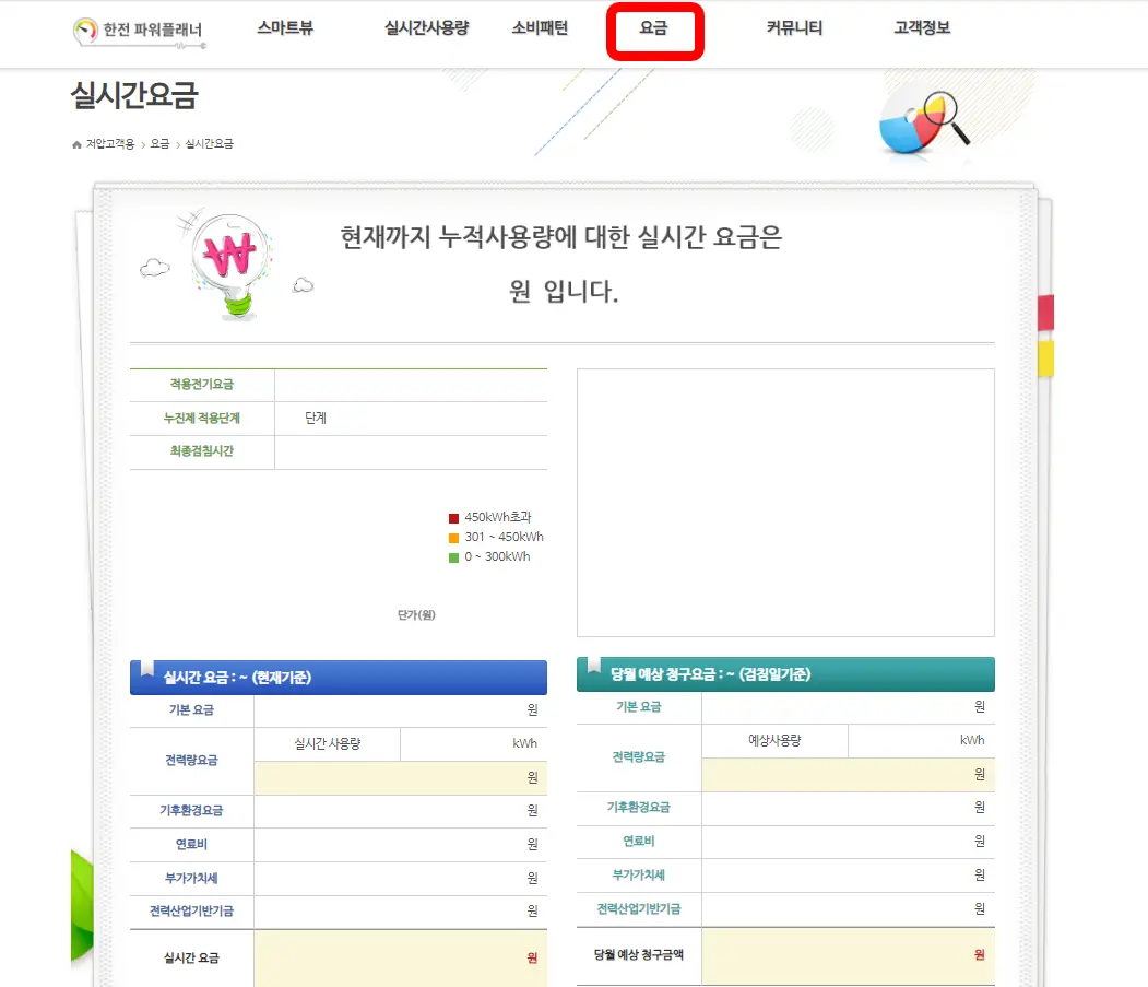 한전-파워플래너-요금