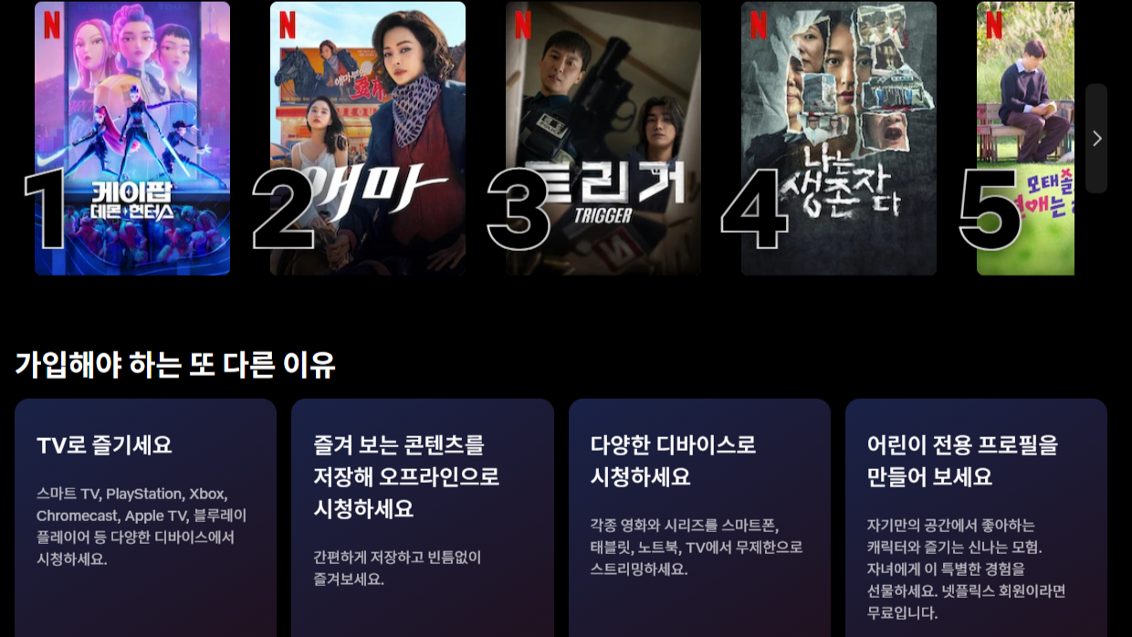 넷플릭스 지원 기기 확인하기