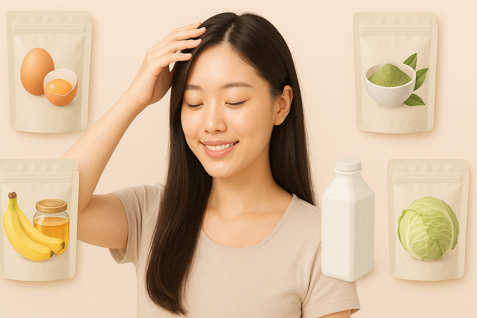 두피 관리 천연팩