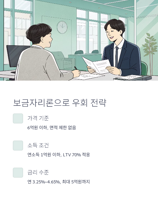 보금자리론으로 우회 전략