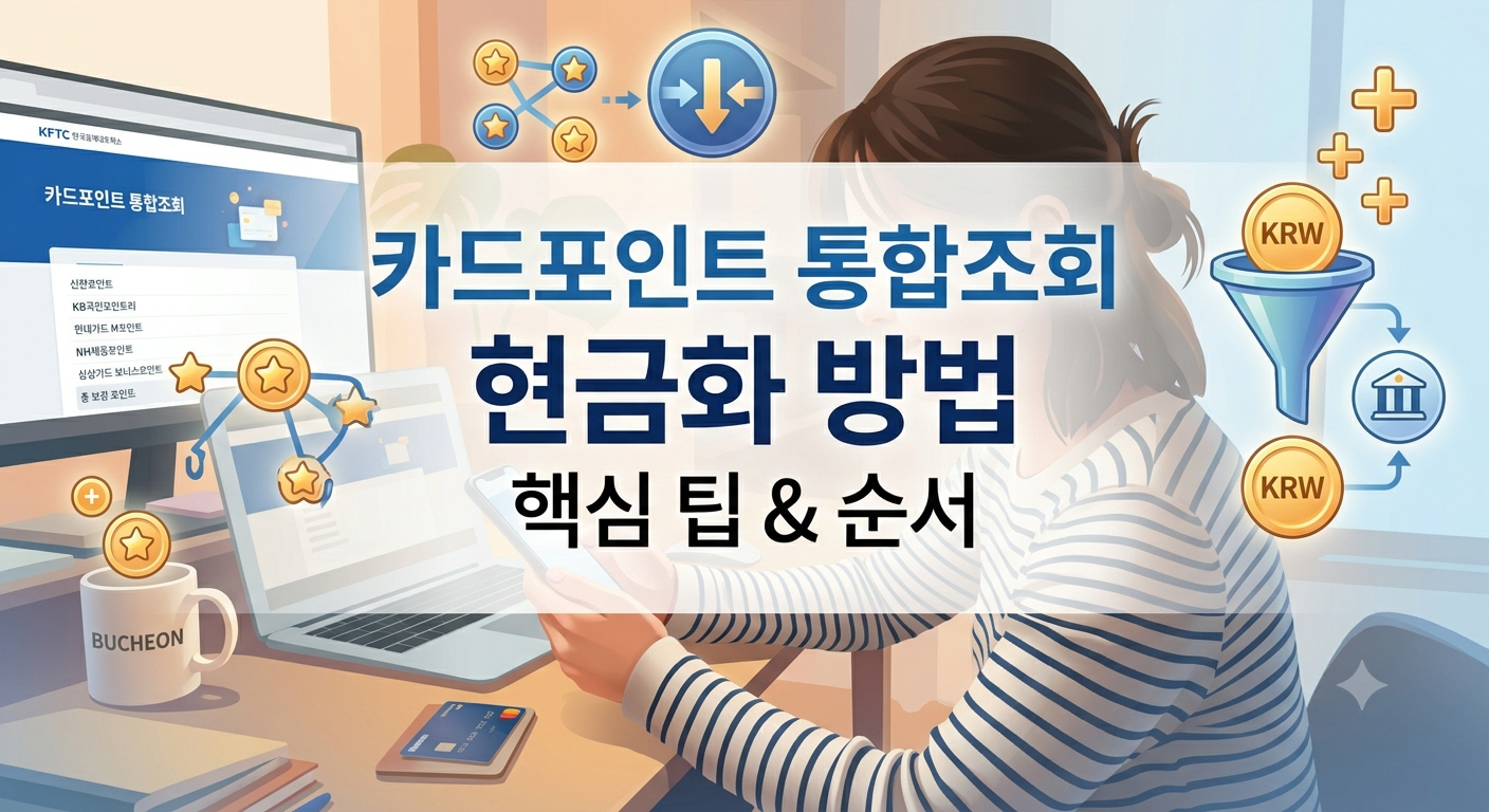 카드포인트 통합조회 현금화 방법