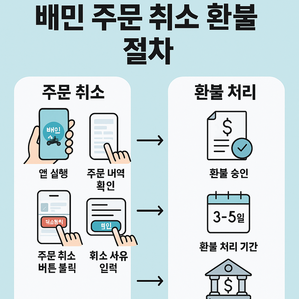 "배민 주문 취소 환불 완벽 가이드: 거절 이유부터 환불 시간까지!"