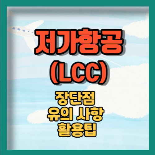 저가항공(LCC, 저비용 항공사)의 장단점, 선택 시 유의사항 및 활용 팁