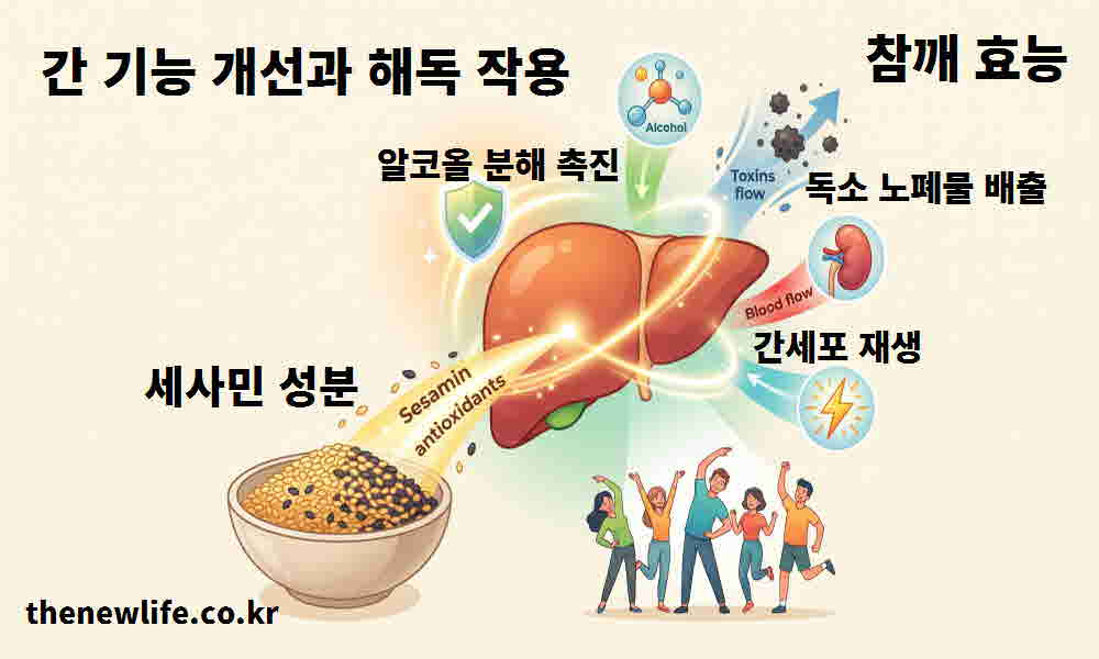 참깨 효능 간 기능 개선 해독 작용