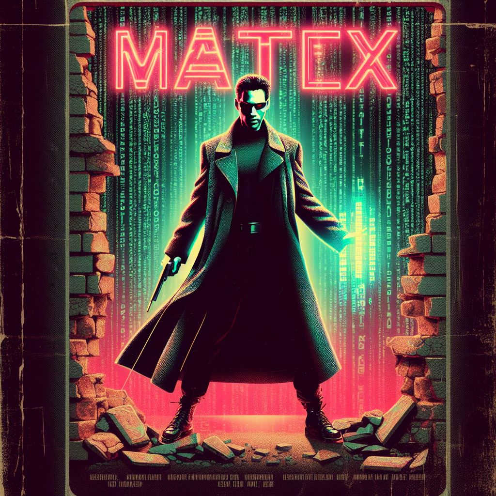 매트릭스 느낌의 영화 포스터