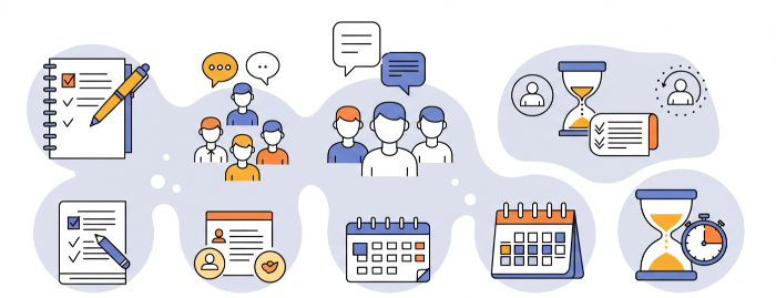 글쓰기, 말하기, 소통, 정리, 시간 부족)에 따라 추천되는 수익 모델을 정리한 카드형 인포그래픽