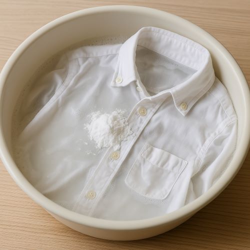 전반적인 누런 때 &ndash; 베이킹소다 + 산소계 표백제