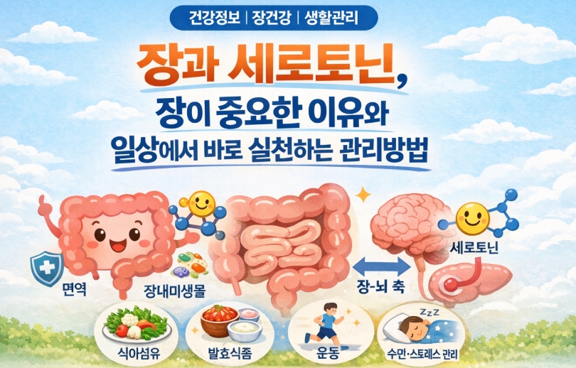 장과 세로토닌, 장이 중요한 이유와 일상에서 바로 실천하는 관리방법