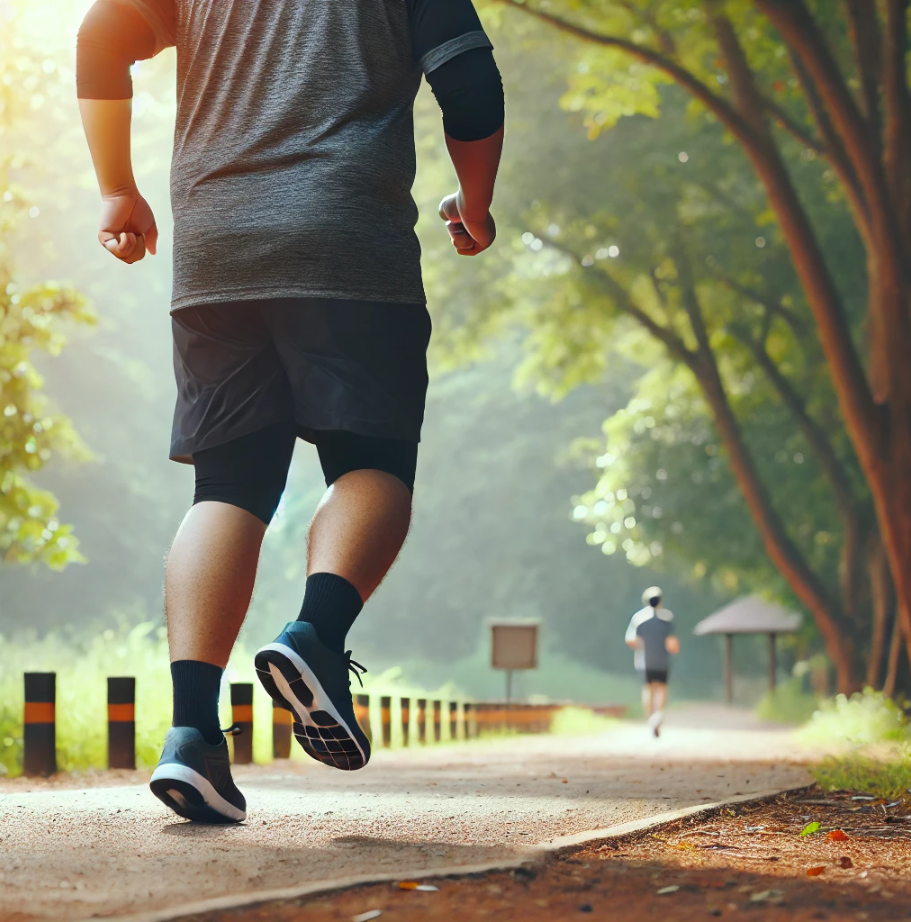 과체중 러너 사진