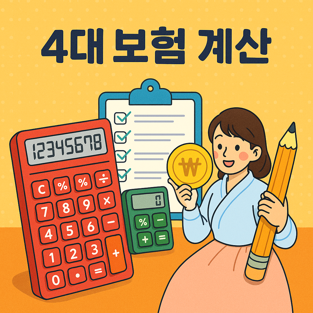 사대 보험 계산기