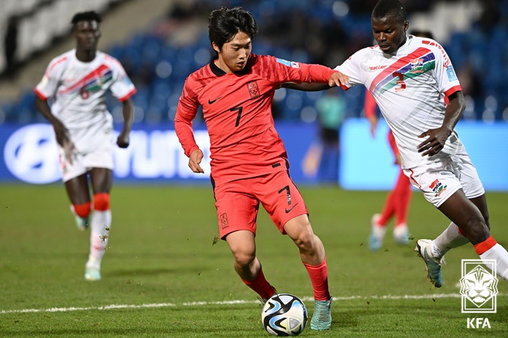 U-20월드컵에서 선전하는 대한민국 대표팀