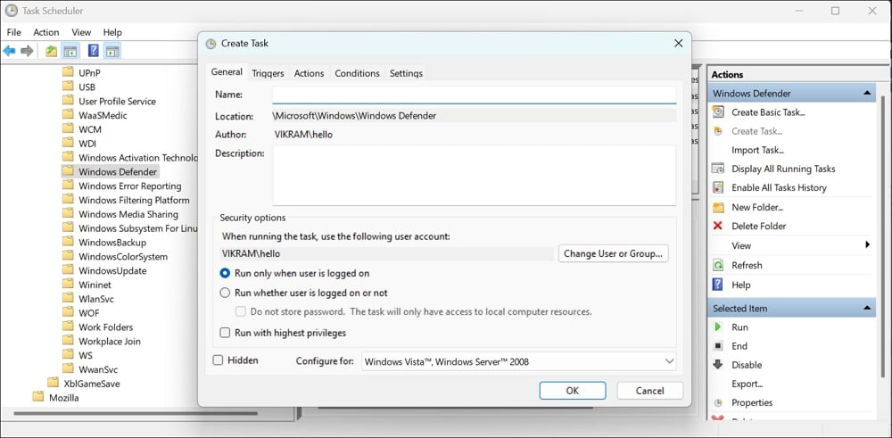 Antimalware Service Executable을 예약하는 방법