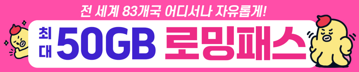 로밍 유심 휴대용 와이파이 차이점 lgu+