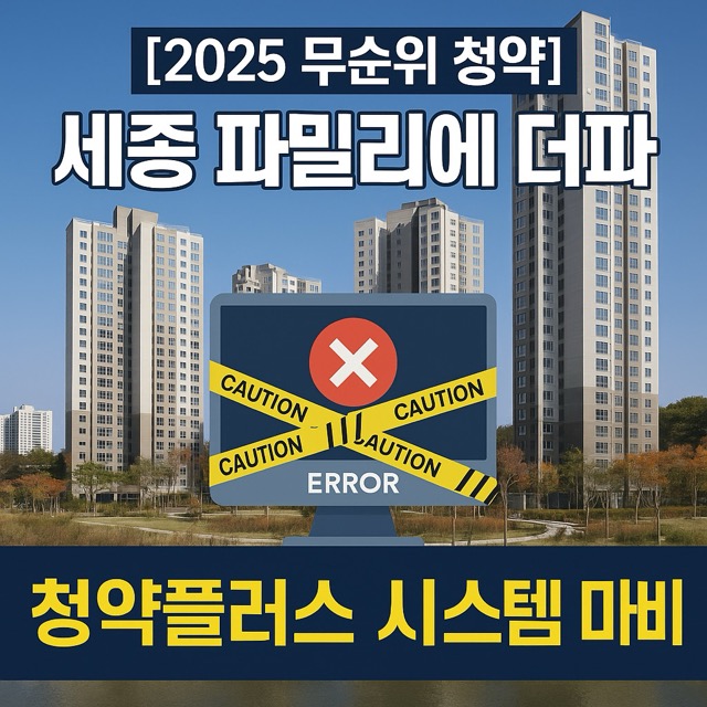 2025 무순위 청약, 세종 파밀리에 더파크