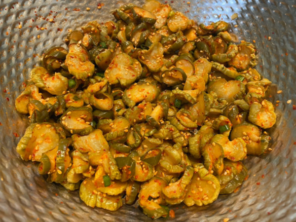 오이지 담그는 방법 후속으로 전통오이지무침 완성샷