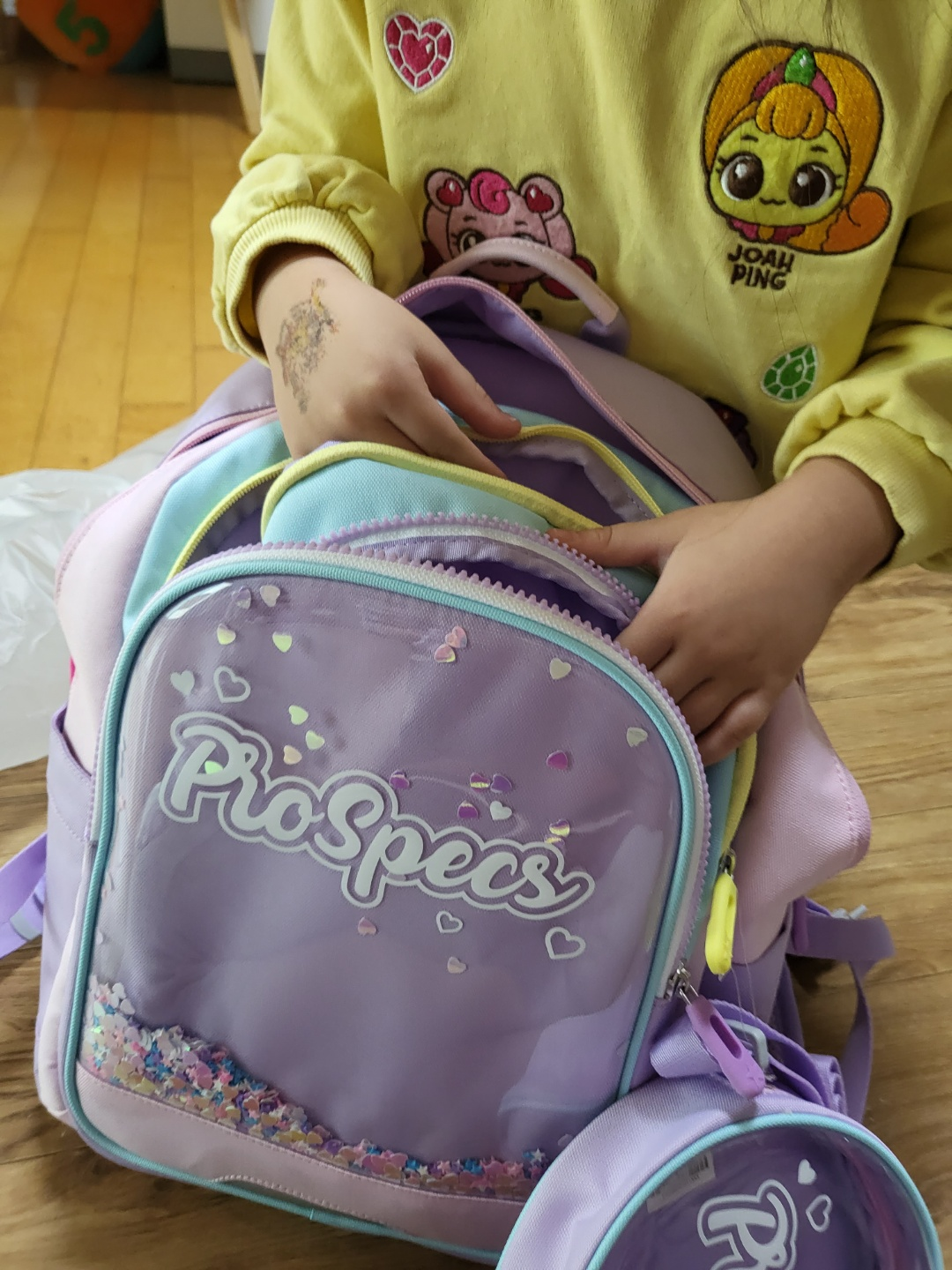 초등학교 입학 책가방, 실내화 가방(프로스펙스)