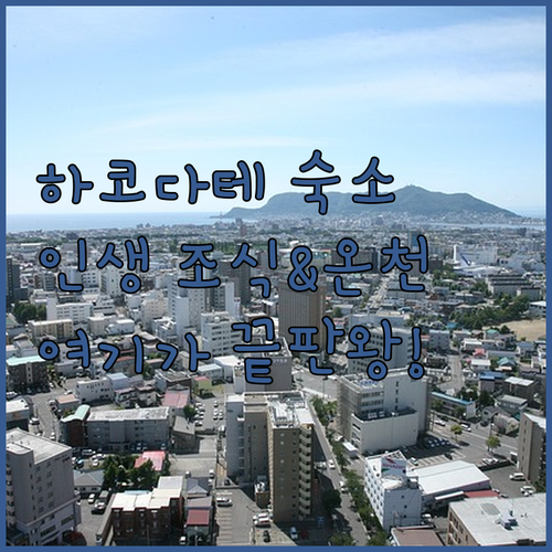 하코다테 숙소 추천 및 위치별 특징 ..