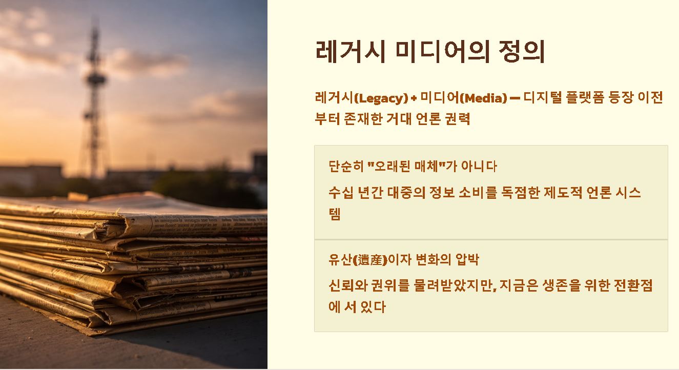 레거시 미디어 뜻 쉽게 정리