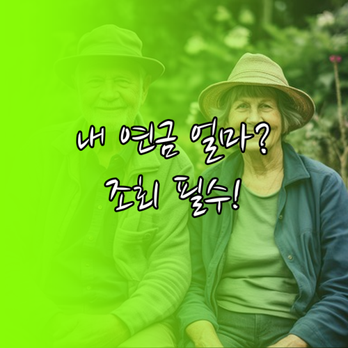 내 연금 얼마나 쌓였을까 국민연금 가..