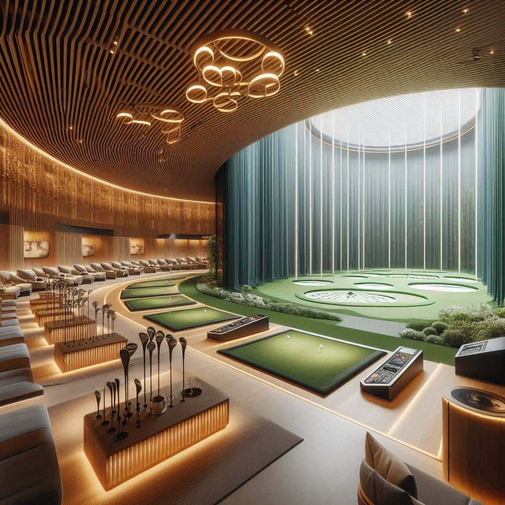 실내골프연습장 배경