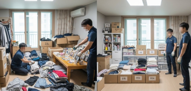 문경 고독사청소 및 정리중