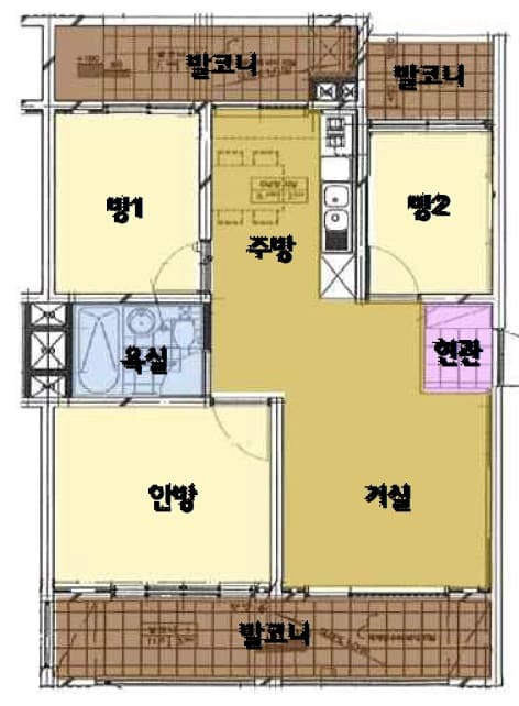 52A-52B타입 평면도