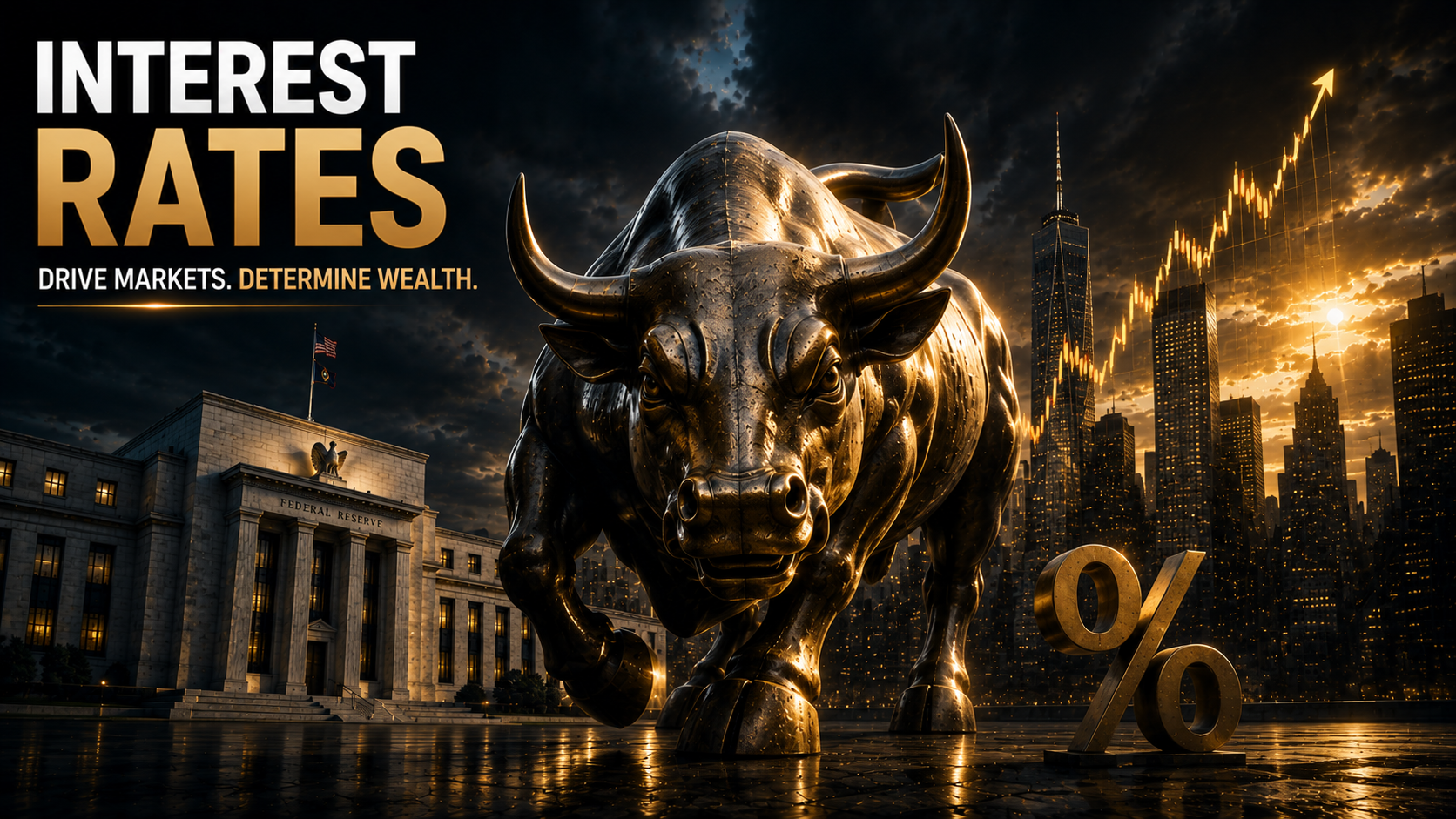 Interest rates shaping economic activity, borrowing costs, and financial market performance