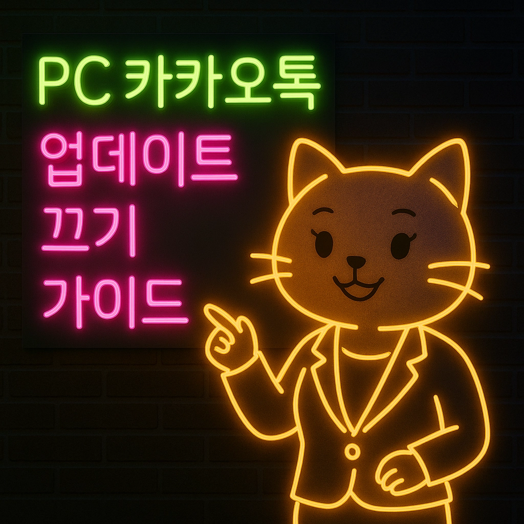 pc 카카오톡 업데이트 끄기 가이드