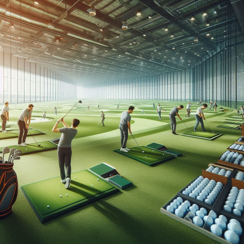 실내골프연습장 배경