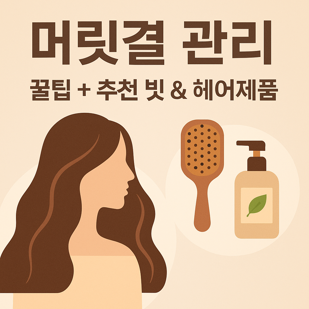 머릿결 관리 꿀팁, 브러쉬 헤어제품 추천